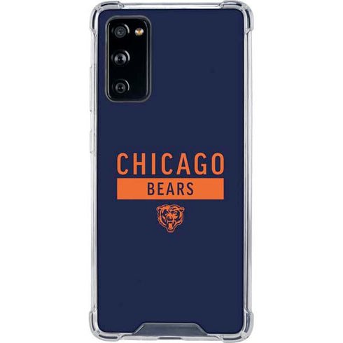 NFL Chicago Bears Blue Performance Series Galaxy S20 FE Clear Case